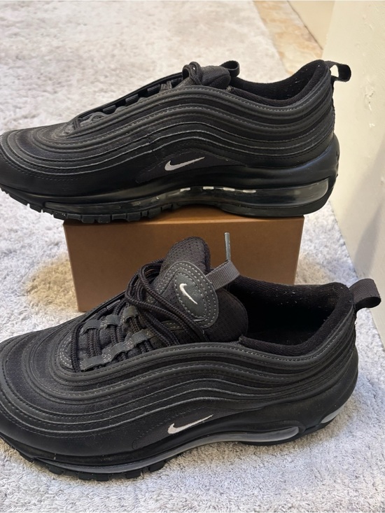 Nike Other - Nike Air Max 97 Sneakers - Black with White Swoosh